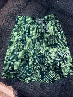 Under Armour Green & Black Performance Shorts